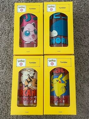 Pokemon x Target Tumbler Set of 4